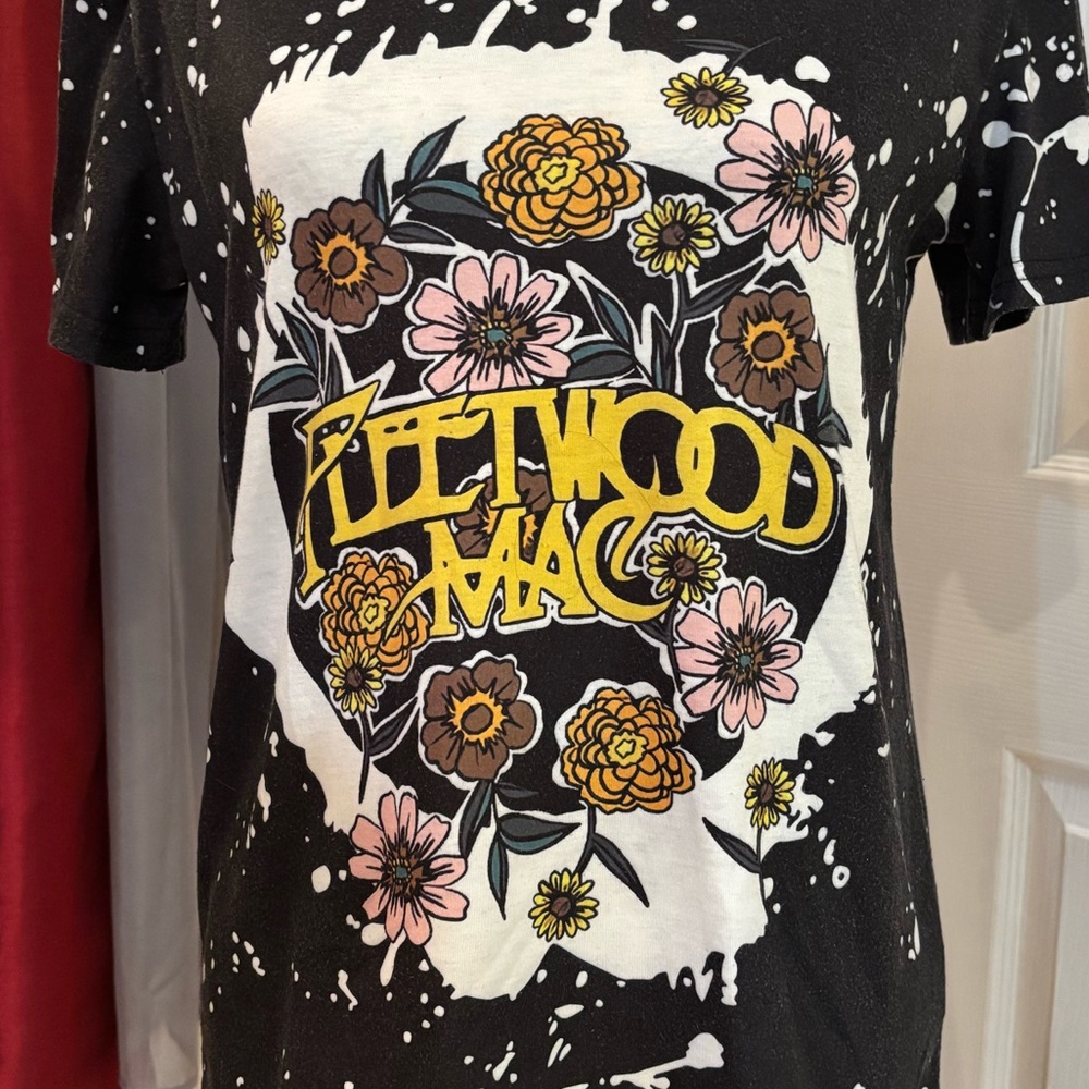 Fleetwood Mac Splatter Print T-Shirt - Picture 3 of 8
